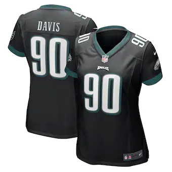 womens nike jordan davis black philadelphia eagles player g